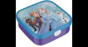 Mepal bento lunchbox groot Campus - 2x 200 + 1250 ml - Inclusief 2 uitneembare lekdichte bentobakjes & vorkje - Frozen 2