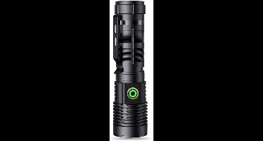 ApexArte® Militaire Zaklamp - Led Zaklampen - 20.000 Lm - Zwart