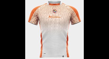 T-shirt Arawaza | Dry-Fit | Wit / Oranje (Maat: XXS)