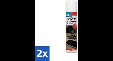 HG Luchtdrukreiniger Voor Alle Kiertjes & Gaatjes 400 ml - Voordeelverpakking - 2 stuks