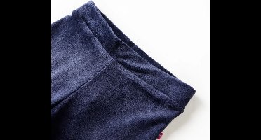 vidaXL - Kinderbroek - fluweel - 92 - donkerblauw
