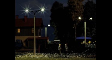 Busch - BETONMAST MIT 2 LEUCHTEN H0 - modelbouwsets, hobbybouwspeelgoed voor kinderen, modelverf en accessoires