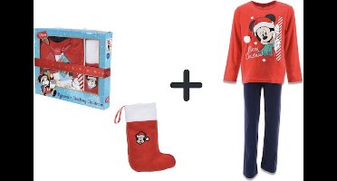 Disney mickey mouse kerst pyjama + kerstsok