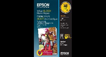 Epson Value Glossy Photo Paper - 10x15cm - 2x 20 Vellen (BOGOF)