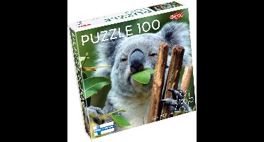 Tactic Koala at Lone Pine – Puzzel – 100 stukjes – Schattig Dierenportret uit Australië – Strak en Rustgevend Ontwerp – Hoogwaardige Scandinavische Kwaliteit
