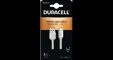 Duracell - USB 2.0 A Male naar USB 2.0 Micro Male - 2 m