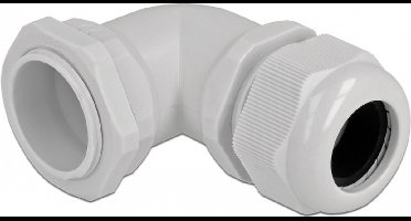Kabelwartel 90 ° schuine pg29 grijs