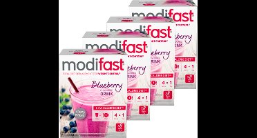 Modifast Intensive | Milkshake Blauwe Bes | 4 Stuks | 4 x 440 g