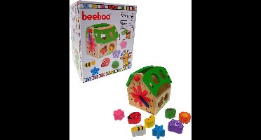 Beeboo Houten Vormenstoof Huisje - 100% FSC