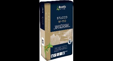 Bostik Stucco W-110 pleister - 20 kg - wit - op kunstharsbasis voor wandafwerking binnen