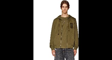 Diesel Ginn K10 Sweatshirt Met Rits Groen S Man