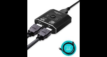 Brightside Online Bi-Directional HDMI Switch - HDMI Switch 2 Poorts - 2 In 1 Uit / 1 in 2 uit- 4K@60Hz - Inclusief HDMI Kabel