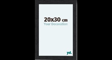 Your Decoration - Fotolijst 20x30 cm - MDF - Zwart Houtnerf - Como
