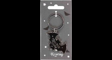 Something Different - Bat Shit Crazy Keyring Sleutelhanger - Zwart