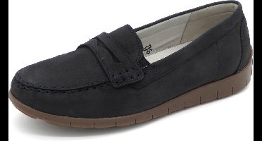 Waldläufer Dames Mocassin - 785508-191-194 Blauw - Wijdte H - Maat 4 (37)
