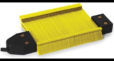 Toolland Handige plastic contourmal met vergrendeling, 4 cm diepte, nauwkeurige profielaftekening en snel aanpassen