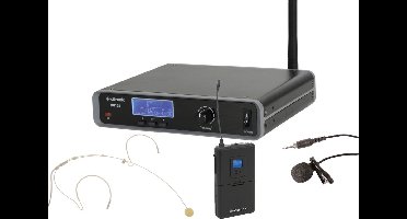QTX VL1 1 kanaals draadloos lavelier systeem VHF 174.5 MHz