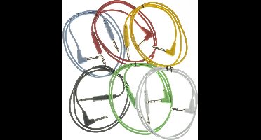 MUSIC STORE patchkabel 6-pack 1 m - Stereo patch kabel