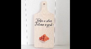 Borrelplank koken is zilver frituren is goud