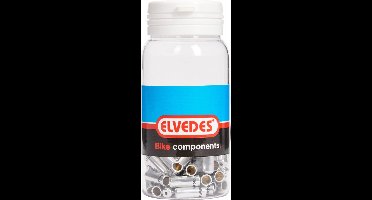 Elvedes Kabelhoedjes 4,5 X 15 Mm Messing Zilver 100 Stuks