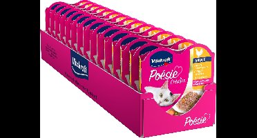 Vitakraft Poésie® Création kip en groente - natvoer - 15x85 gram