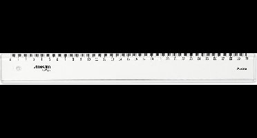 Aristo liniaal - GEOCollege - lengte 30cm - mm/cm schaalverdeling - transparant kunststof - AR-23030