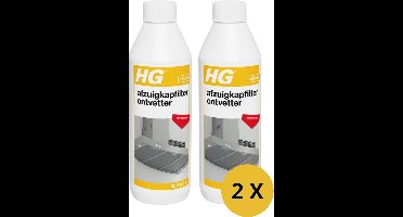 HG afzuigkapfilter ontvetter - 500ml - 2 Stuks - zelfwerkend