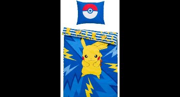 Pokemon dubbelzijdig bedrukt Dekbedovertrek 140x200 cm kussen 60x70 cm - Eenpersoons dekbed 140x200 cm