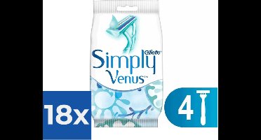 Gillette Simply Venus - Scheermesjes - Simply Smooth - 4st x 18