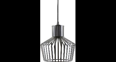 Leitmotiv Hanglamp Lignes Cap - Zwart - Ø18cm - Scandinavisch,Modern - Hanglampen Eetkamer, Slaapkamer, Woonkamer