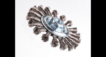 IRWIN Staaldraadborstel (haakse slijper) voor metaal, beton, diameter 115mm. Dikte: 13mm.