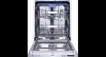 Frilec FRANKFURT8514-3 - Inbouw Vaatwasser - C Label - 5 Jaar Frilec Garantie - 14 Couverts - Extra Stil - Vloerprojectie