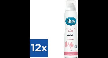 Odorex Deo Spray - Sensitive Care - 150 ml - Voordeelverpakking 12 stuks