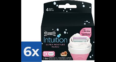 Wilkinson Woman Scheermesjes Intuition Ultra Moisture 3 stuks - Voordeelverpakking 6 stuks