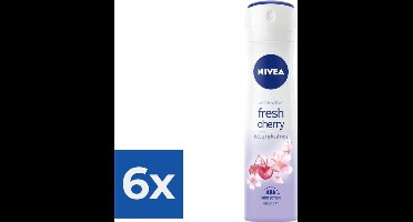 Nivea Anti-transpirant Fresh Cherry 150 ml - Voordeelverpakking 6 stuks