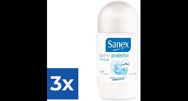 Sanex - Deodorant - Roller - Dermo Protector - 50ml x 3