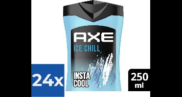 Axe Ice Chill 3-in-1 Douchegel - 250 ml - Voordeelverpakking 24 stuks