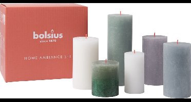 Bolsius - Rustieke Kaarsen Set - Nordic Landscape