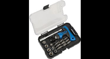 HYUNDAI dop- en bitsset 18-delig - ratelschroevendraaier met verlengstuk - universele houder