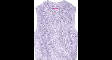 vidaXL - Kinderspencer - gebreid - 128 - lichtlila