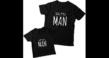 Matching kerstshirts Vader & Zoon/Dochter | Fijne kerst man | maat: vader M kind 80 | matching kleding