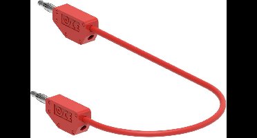 Electro PJP 214-CD1-50R Meetsnoer [Bananenstekker - Bananenstekker] 0.50 m Rood 1 stuk(s)