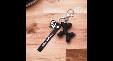 Sleutel Hanger Met Hondje Zwart