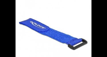 Haak-en-lus kabelbind met lus l 280 x w 38 mm blauwe 3 stuks