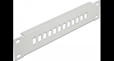 10 inch glasvezel patch panel 12 poort voor SC simplex / lc duplex 1u grijs