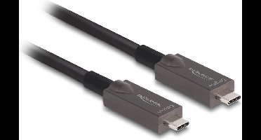 DeLOCK 84179 USB-kabel USB 3.2 Gen 2 (3.1 Gen 2) 15 m USB C Zwart