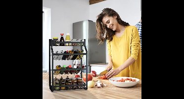 4-laags Keukenorganizer - Optimaliseer Je Keukenruimte met Stijl en Efficiëntie