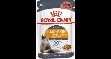 Royal Canin Hair & Skin - In Gravy - Kattenvoer - 8 x 12x85 g