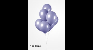 100 x Lavendel Ballonnen 100% biologisch afbreekbaar , 30 cm doorsnee, Carnaval, Voetbal, Verjaardag, Themafeest, Versiering