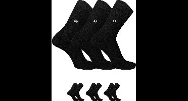 Pierre Cardin Heren Thermosokken - 12 Paar - Katoen - Naadloos - Volledig Badstof - Full Terry - Katoenen Thermo Sokken - Warme Wintersokken - Zwart - Maat 40-46